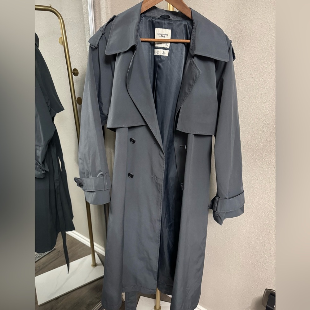 Abercrombie & Fitch Charcoal Trench Coat